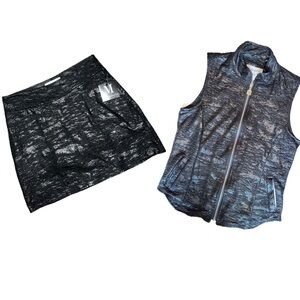 Motherputter Golf Outfit Black Silver Small NWT